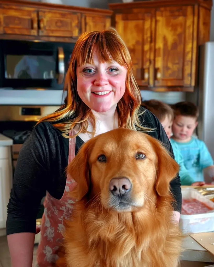 About Me 2 Jessica in her home kitchen with her family