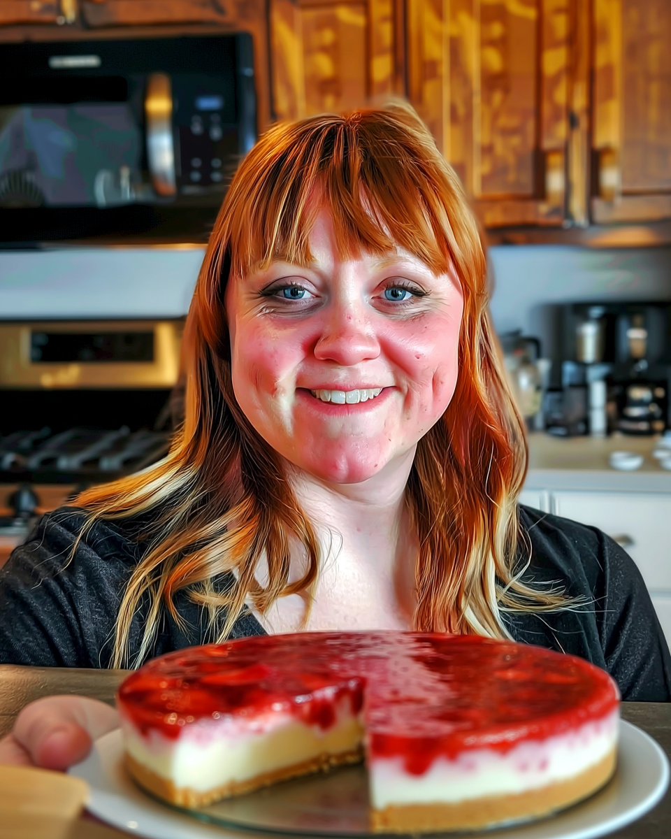 Jessica Monroe baking cheesecake