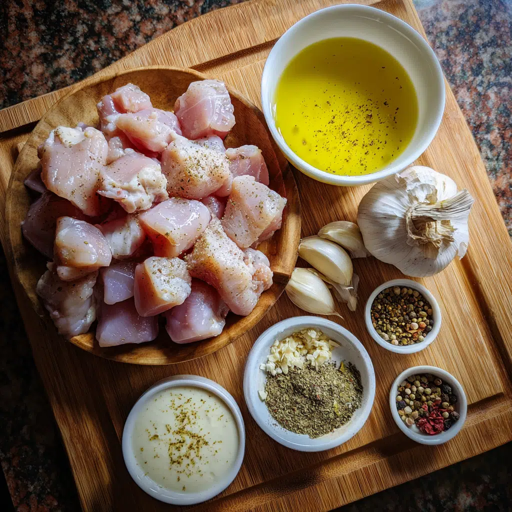 Chicken Bites with Creamy Garlic Sauce – The Best 1-Skillet Dinner 8 Ingredients for chicken bites with creamy garlic sauce