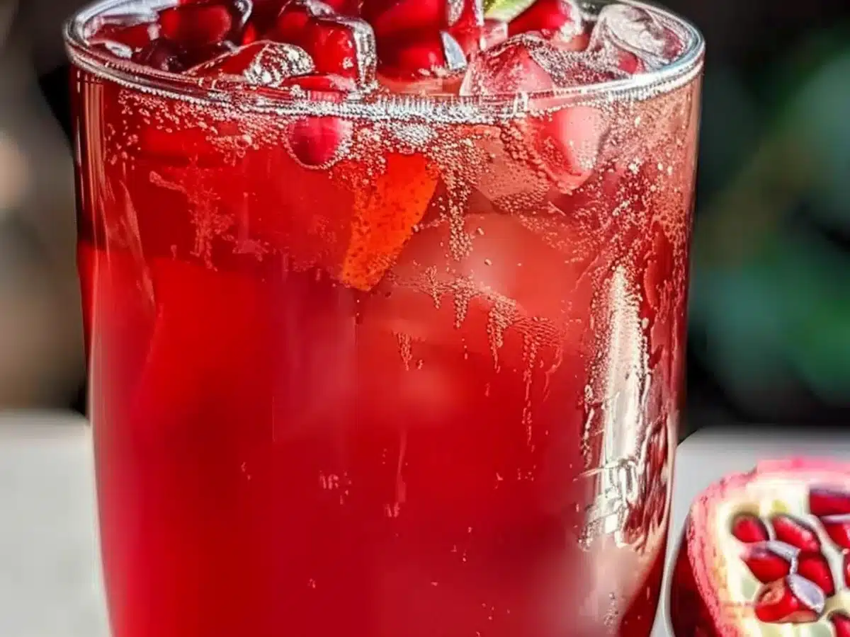 Make This Easy Apple Cider Pomegranate Drink Today!