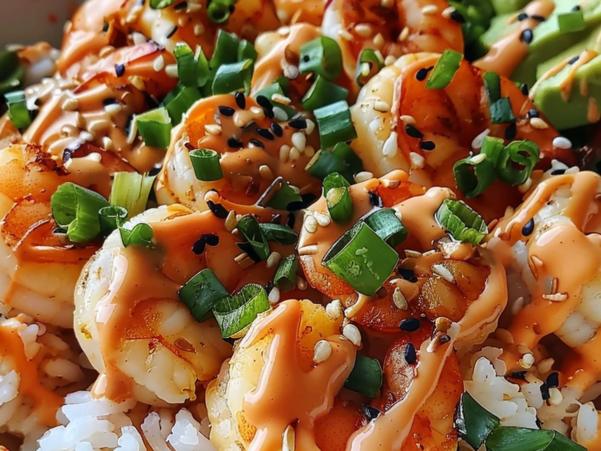 Shrimp Rice Bowls With Spicy Mayo That Delight Your Tastebuds!