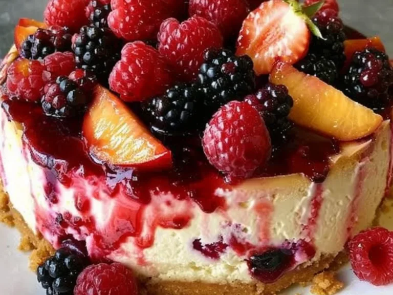Summer Berry and Peach Cheesecake Recipe You’ll Love! 2 recipe 1751068531219