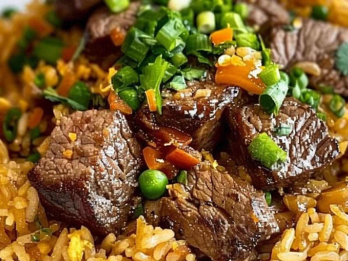 Make Garlic Butter Steak Fried Rice at Home Today!