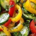 Cucumber Sweet Pepper Salad: Refresh Your Palate Today! 2 recipe 1751251407249