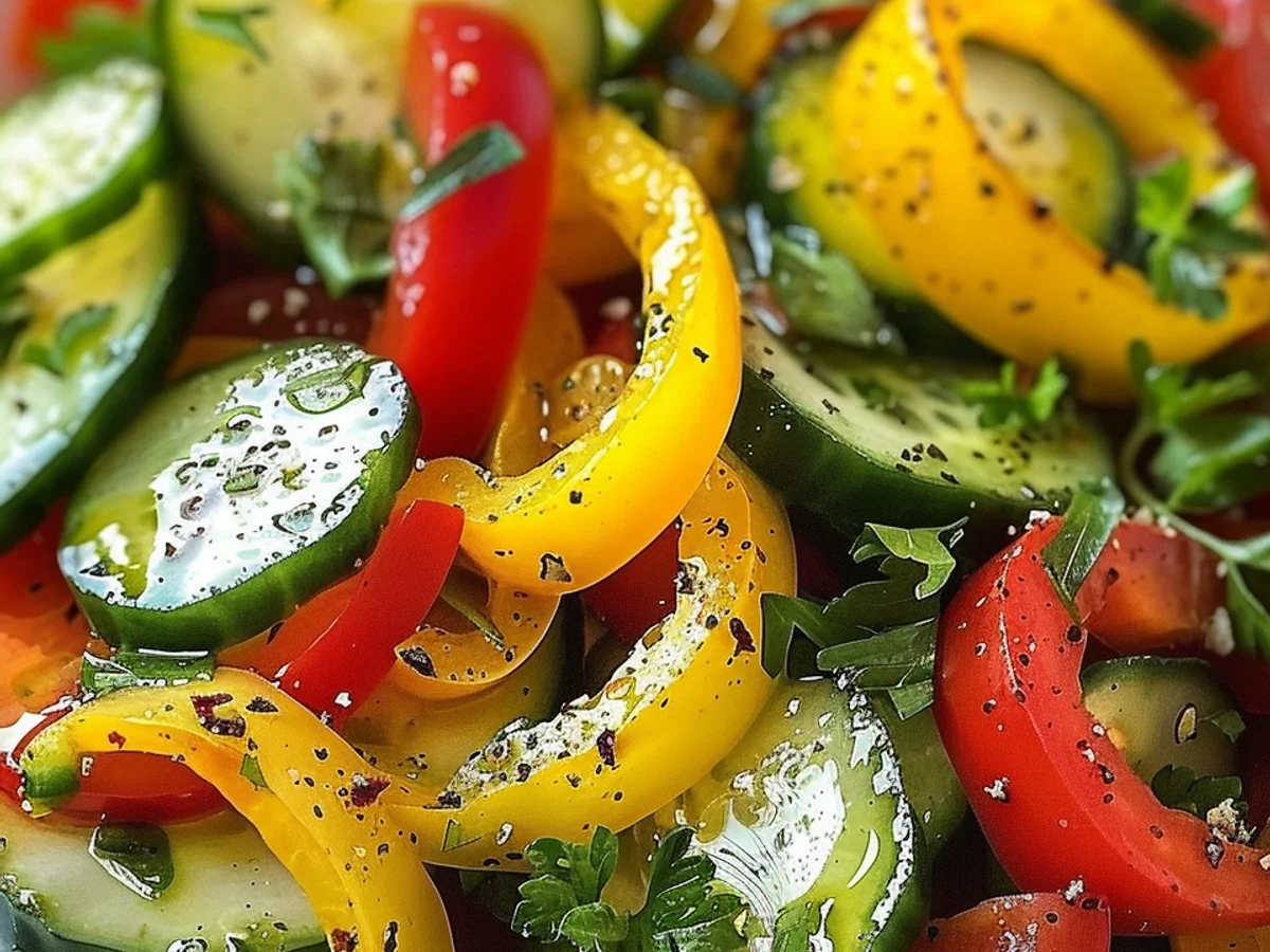 Cucumber Sweet Pepper Salad: Refresh Your Palate Today!