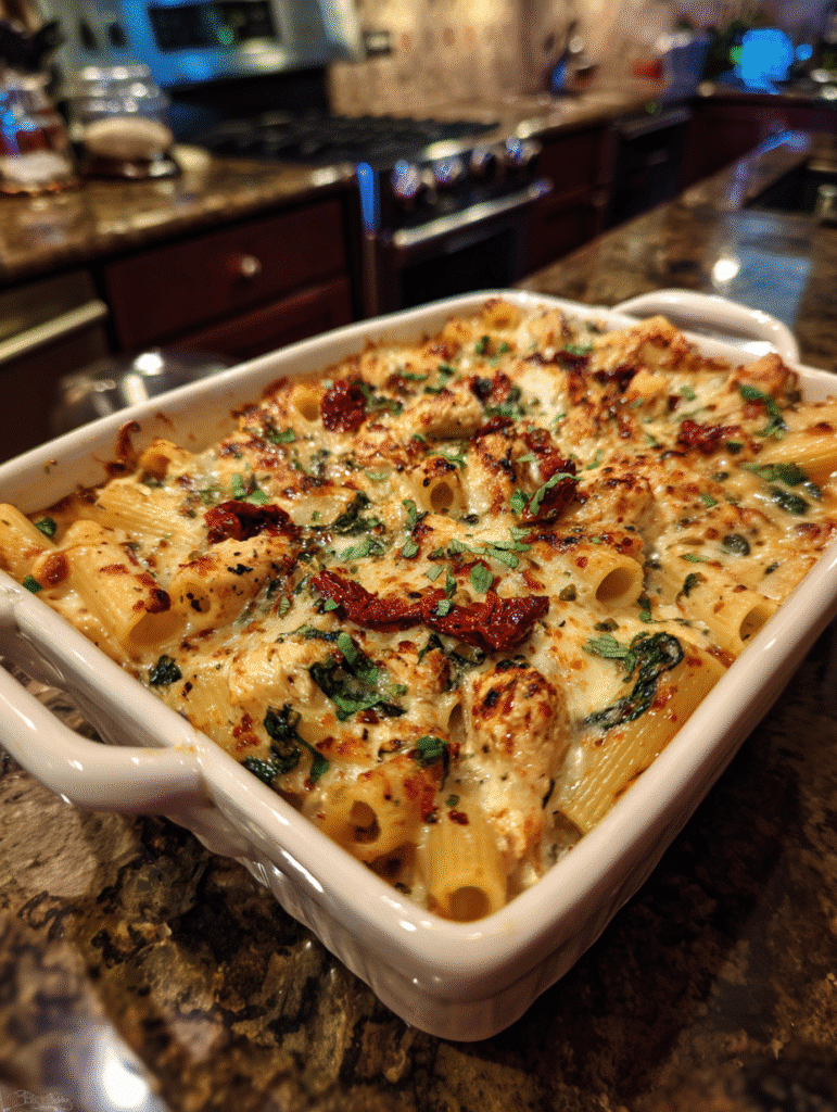 One Pot Tuscan Chicken Rigatoni Recipe – Easy & Protein-Rich 8 ingredients for One Pot Tuscan Chicken Rigatoni Recipe