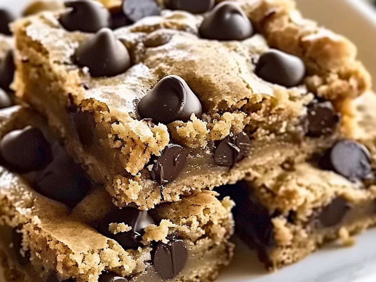 Chewy Chocolate Chip Cookie Bars That Melt in Your Mouth
