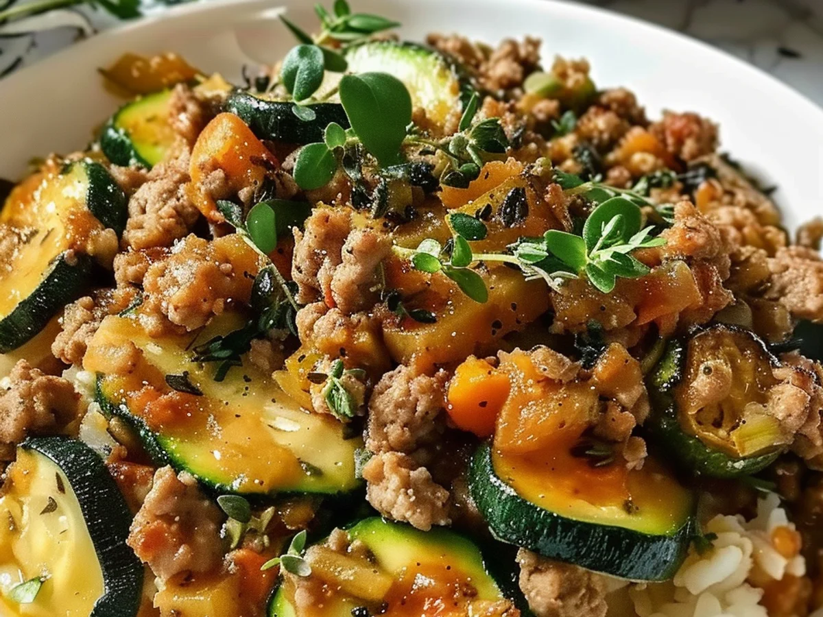 Ground Turkey and Zucchini Skillet: A mouth-watering One-Pan Meal!