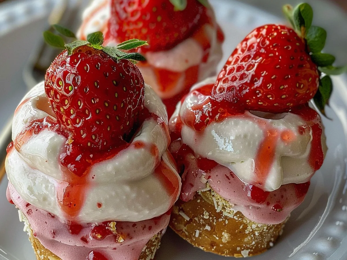 Refreshing Frosted Strawberry Treats Are great For Summer!