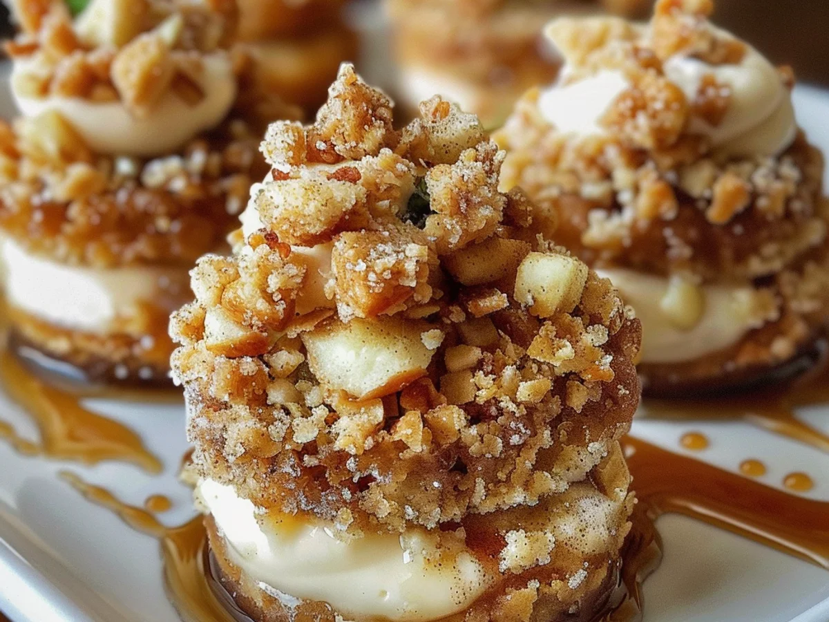 Frozen Yogurt Apple Crumble Coins: A satisfying Treat!