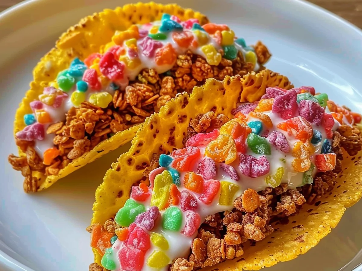 Fruity Pebbles Cheesecake Tacos Recipe