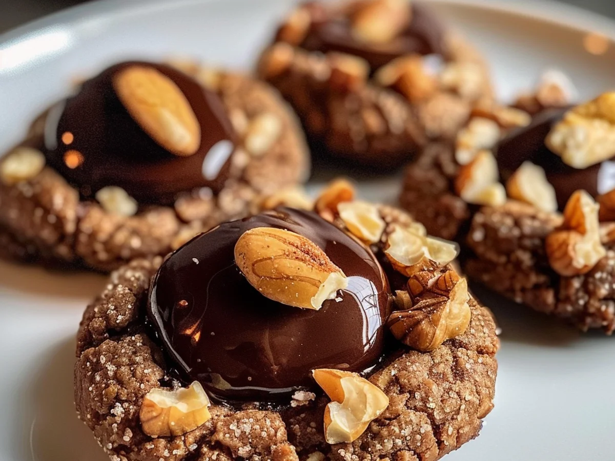 Chocolate Hazelnut Thumbprint Cookies Recipe You Must Try!