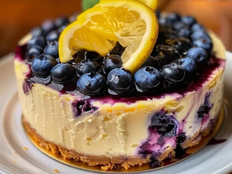 Lemon Blueberry Cheesecake: A pleasant Dessert sample! 2 recipe 1753272899464