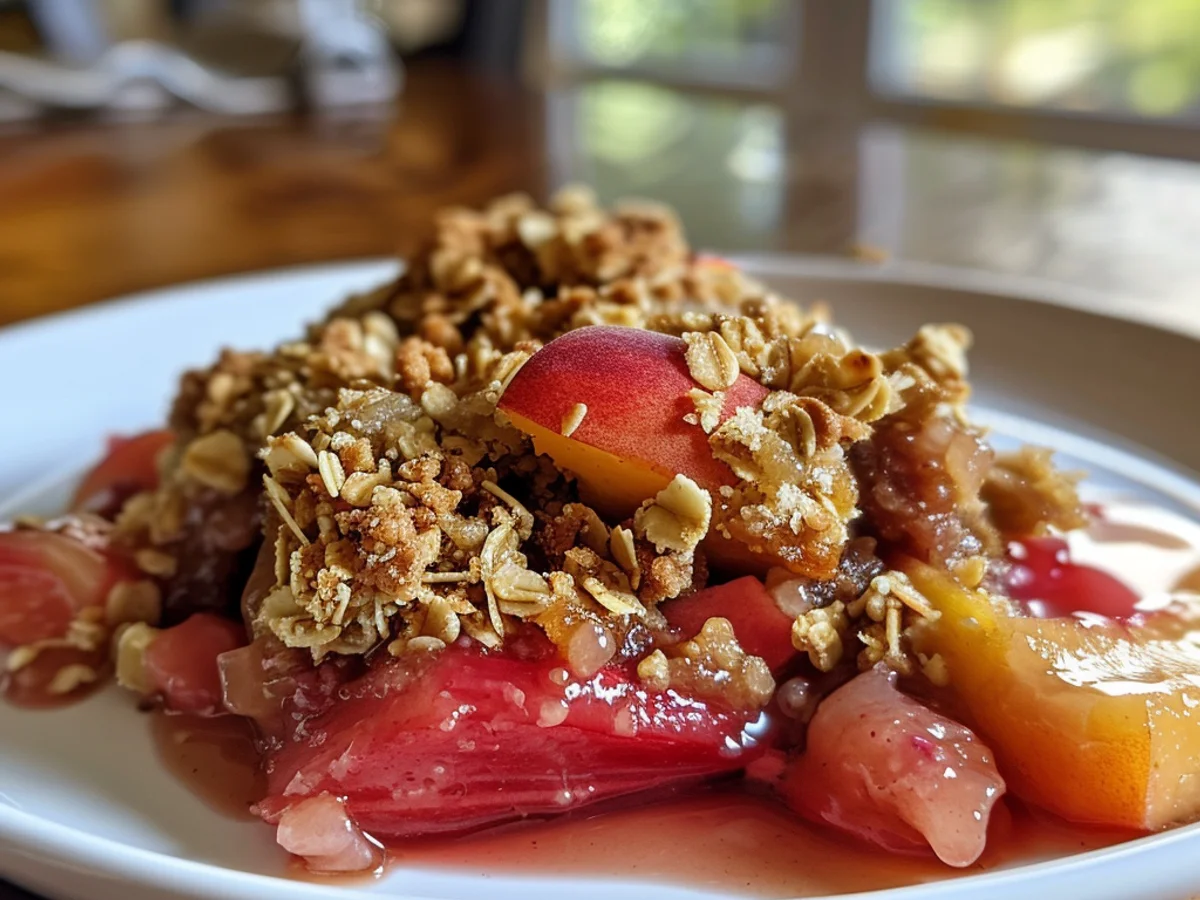 Rhubarb-Peach Crisp Recipe: A enjoyable Summer Treat!