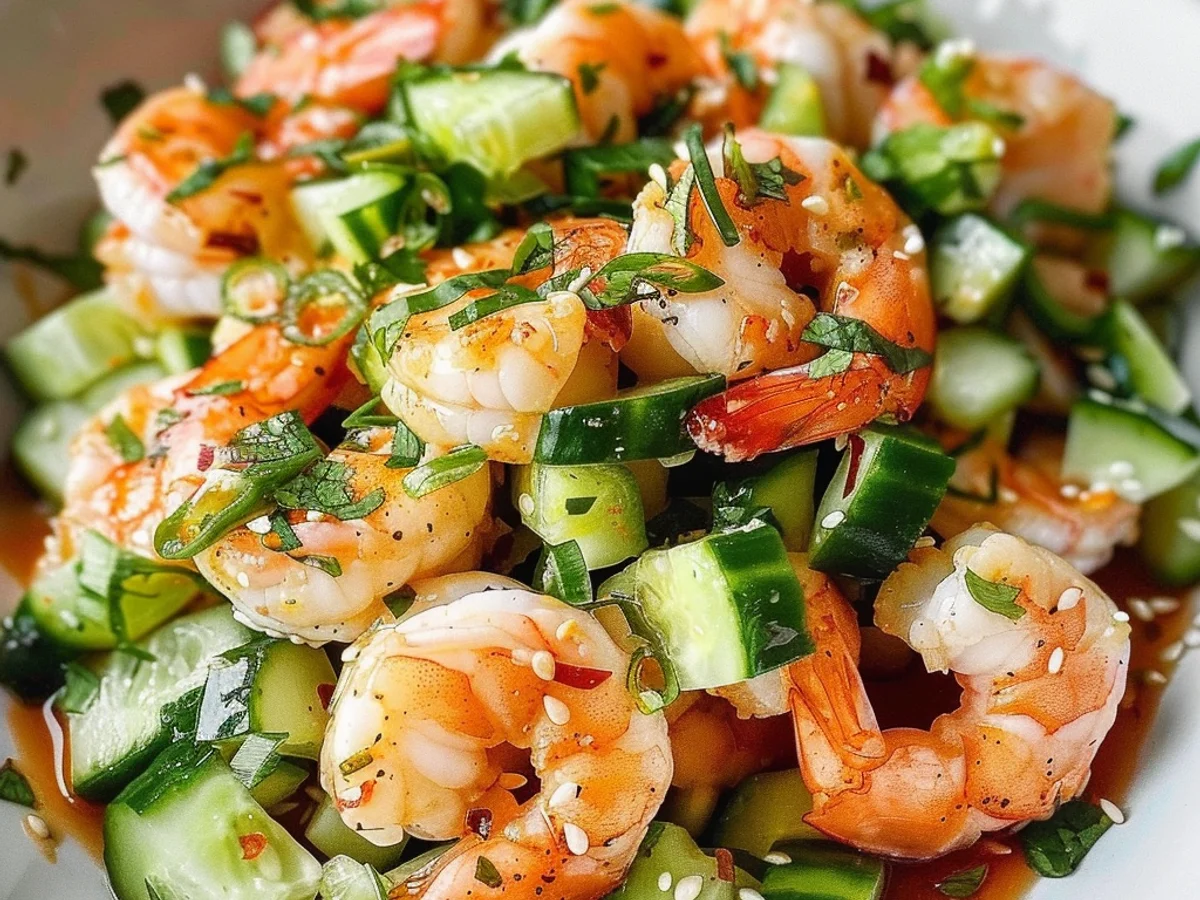 Healthy Cucumber Shrimp Salad Recipe That Refreshes You!