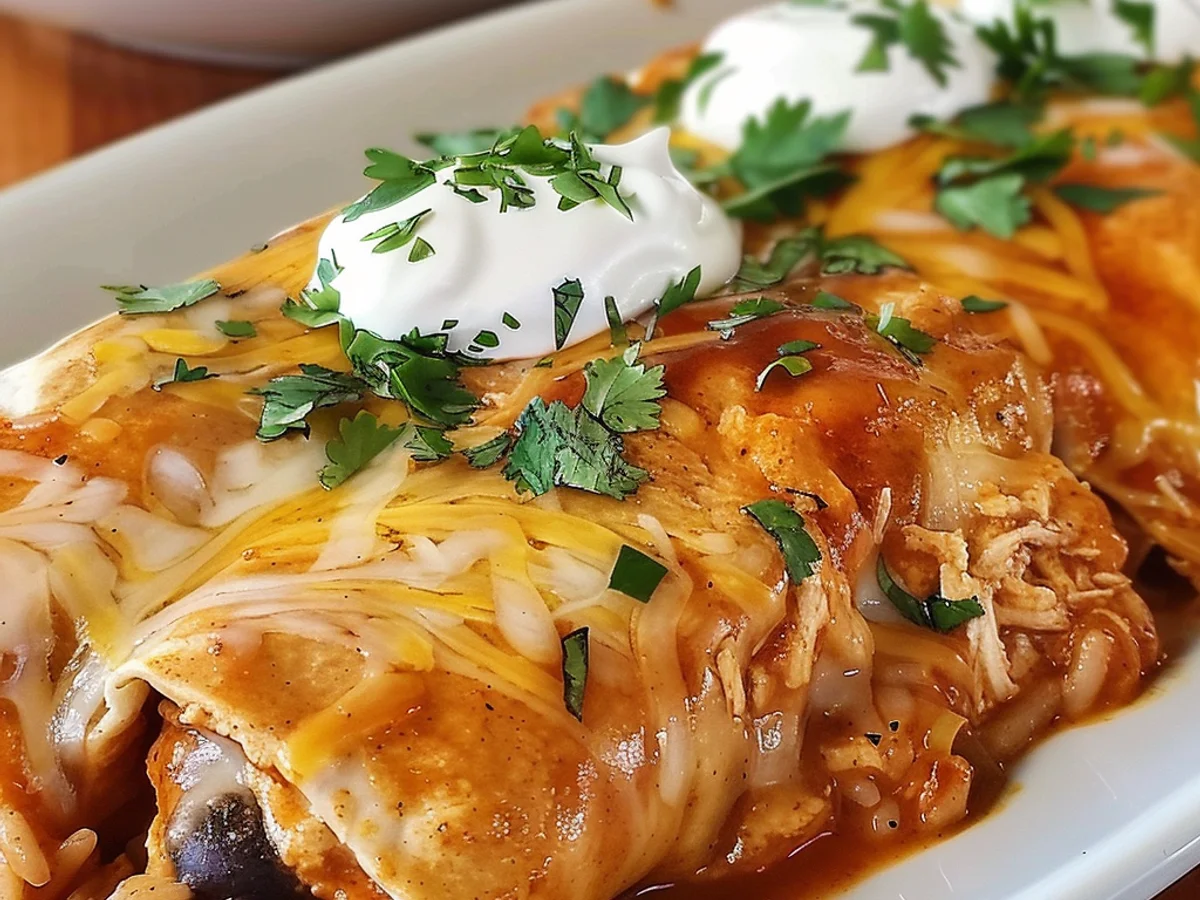 Easy Smothered Baked Chicken Burritos to Savor Today!