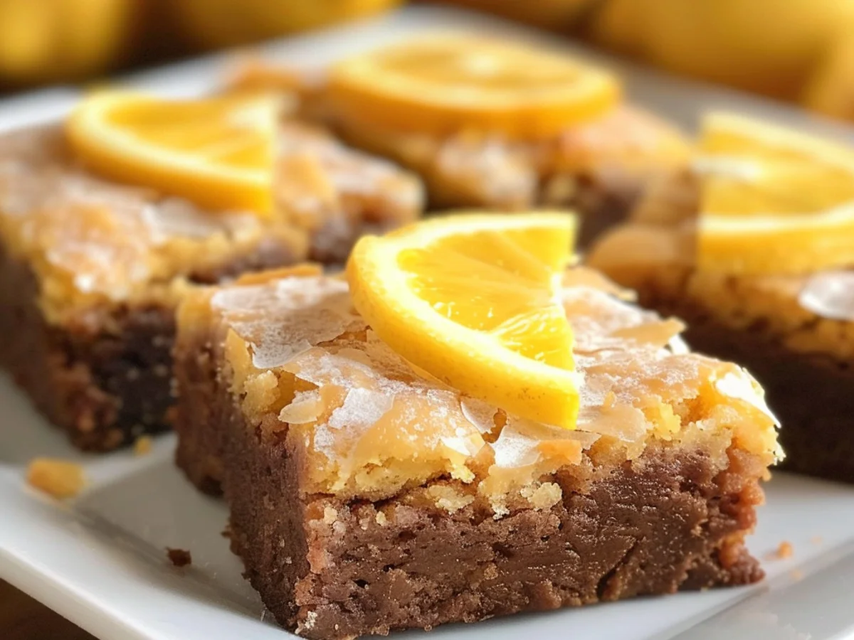 Zesty Lemon Brownies: A Perfect Citrus Treat