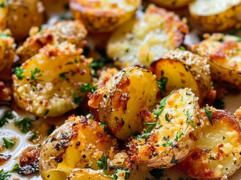 Garlic Parmesan Smashed Potatoes: Crispy & Easy Treat! 2 recipe 1755260938295
