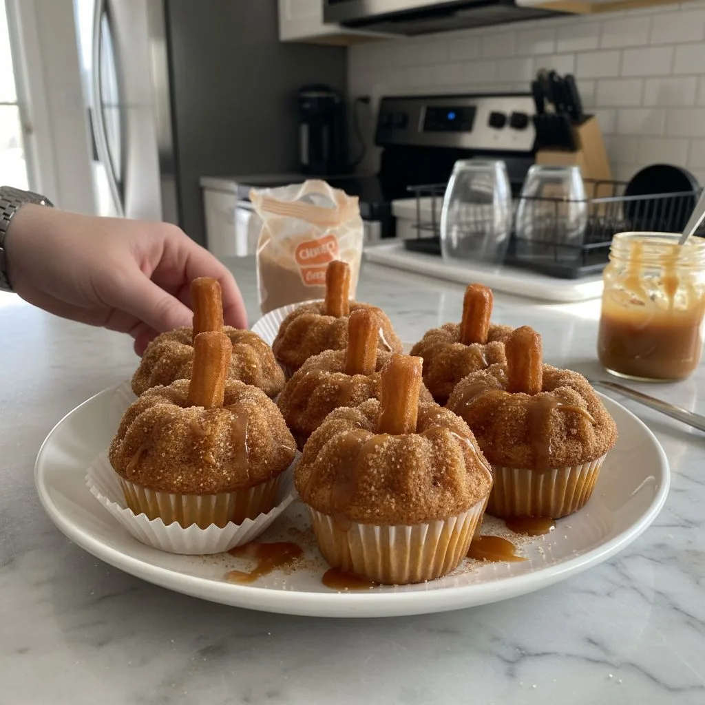 Churro Cupcakes: Cinnamon Sugar Swirls in a Fluffy Treat 4 Recipe image