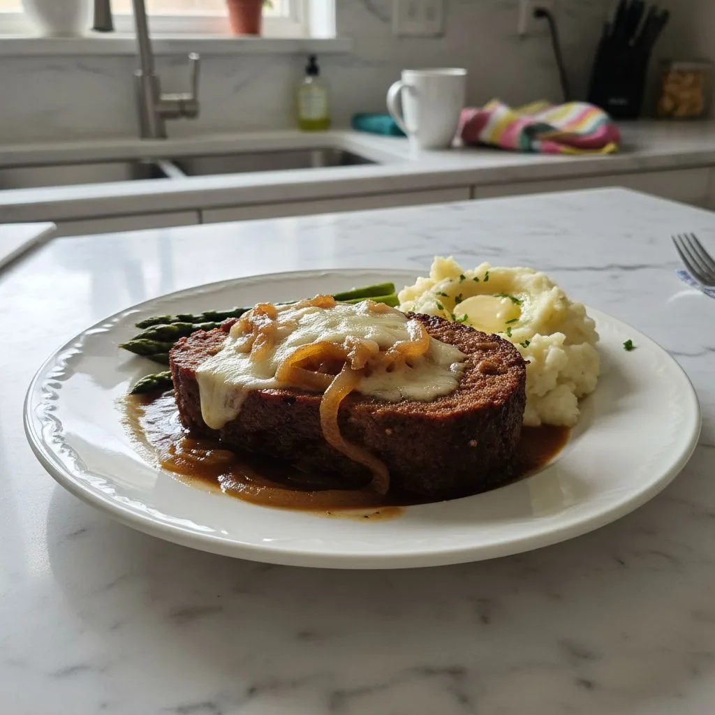 Hearty Crockpot French Onion Meatloaf: Slow-Cooked Comfort