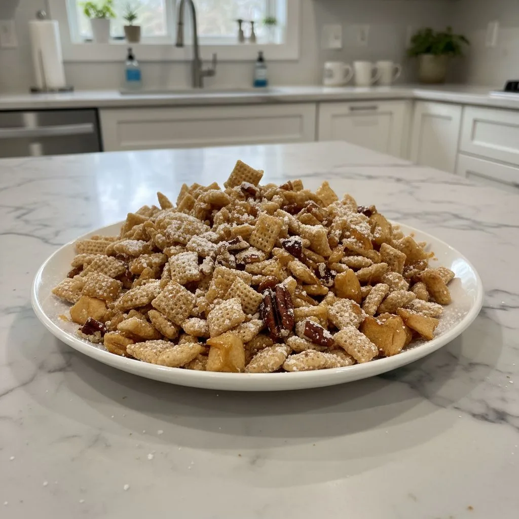 Easy Caramel Apple Puppy Chow