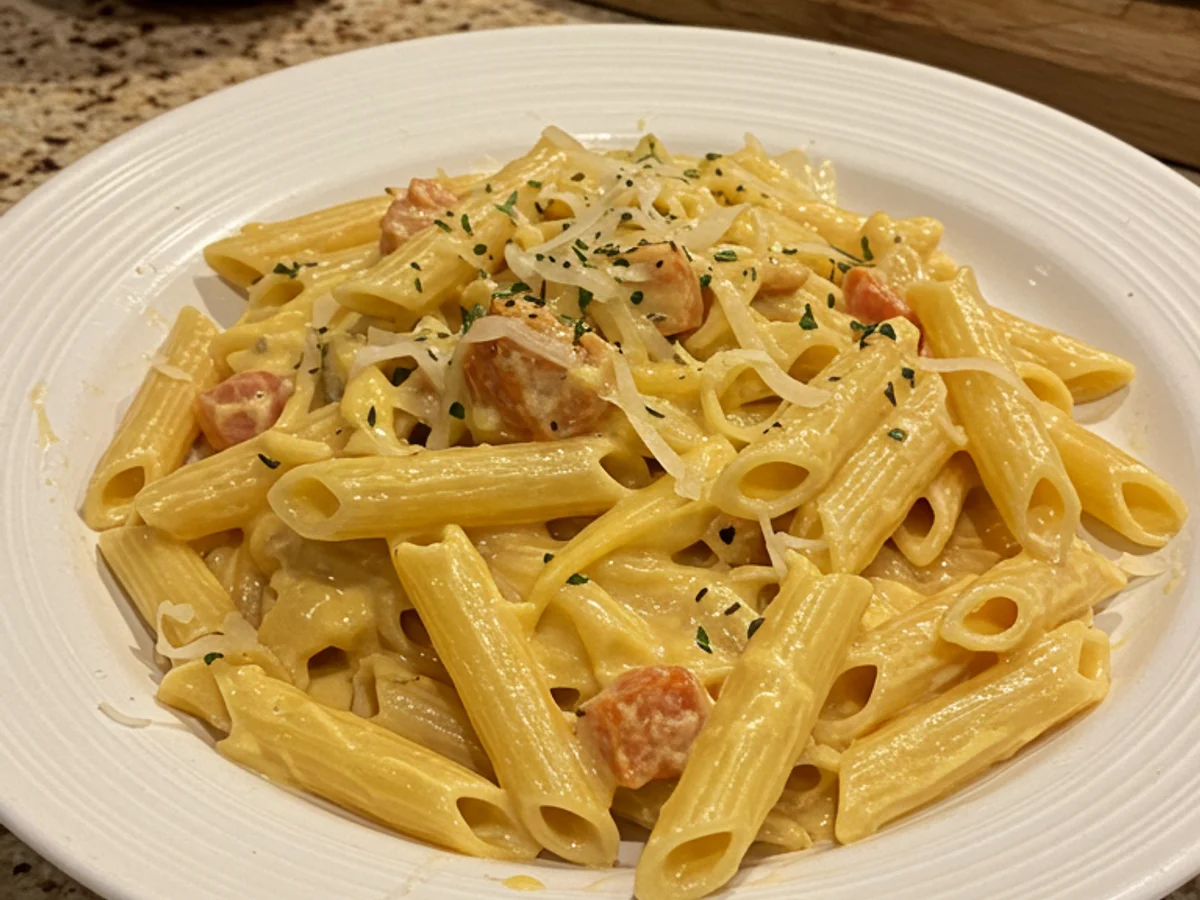 Cozy Up with Creamy Pumpkin Alfredo Pasta This Fall!