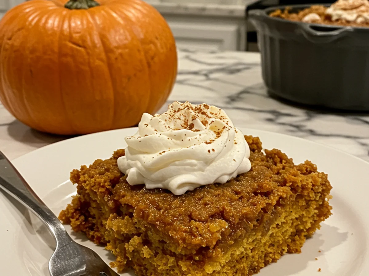 Irresistibly Easy Pumpkin Dump Cake Recipe You’ll Adore!