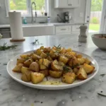 air fryer roasted potatoes with rosemary featured