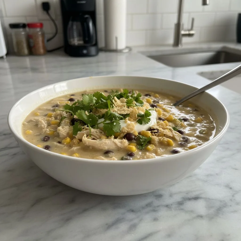 Easy Creamy Crockpot White Chicken Chili: Simple Comfort