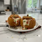 easy pizza stuffed pumpkins a fun festive hallowee featured