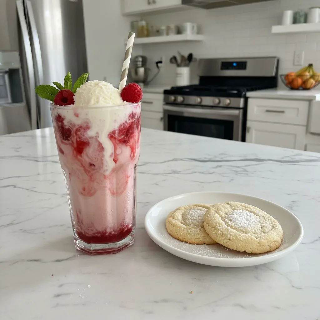 Raspberry Dream Dirty Soda: A Bubbly, Creamy Sip