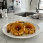 roasted acorn squash with brown sugar butter featured