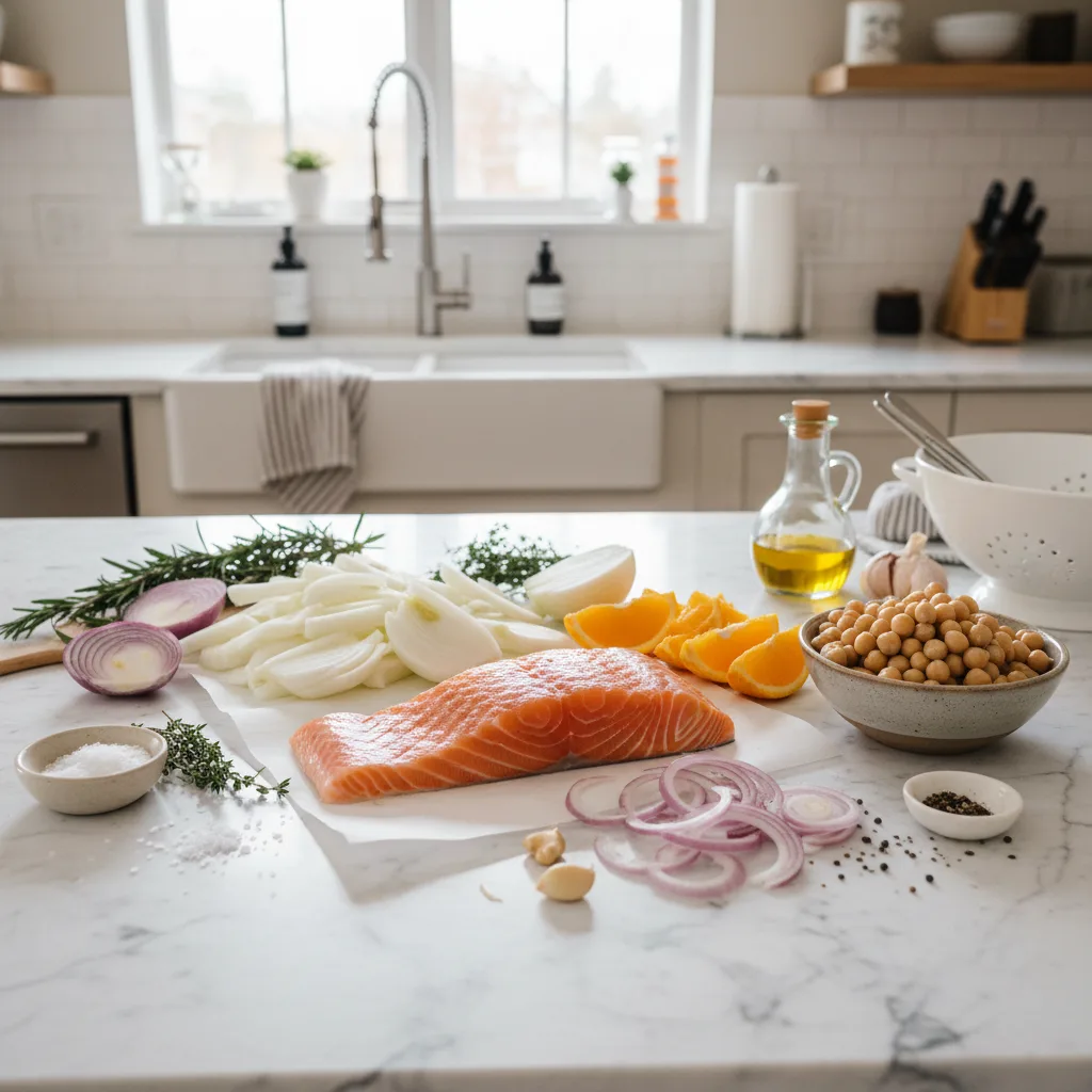 Crispy Sheet-Pan Salmon with Roasted Fennel & Orange 5 Recipe image