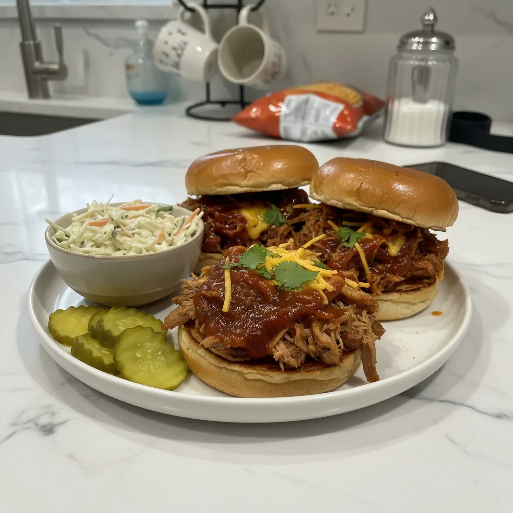 Slow Cooker Pulled Pork Sandwiches: Tender, Smoky Delight