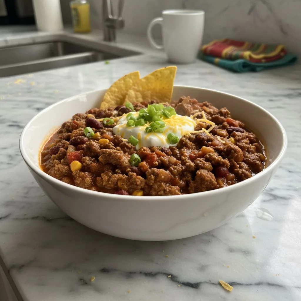 Hearty Stovetop Ground Beef Chili: A Simple Weeknight Meal