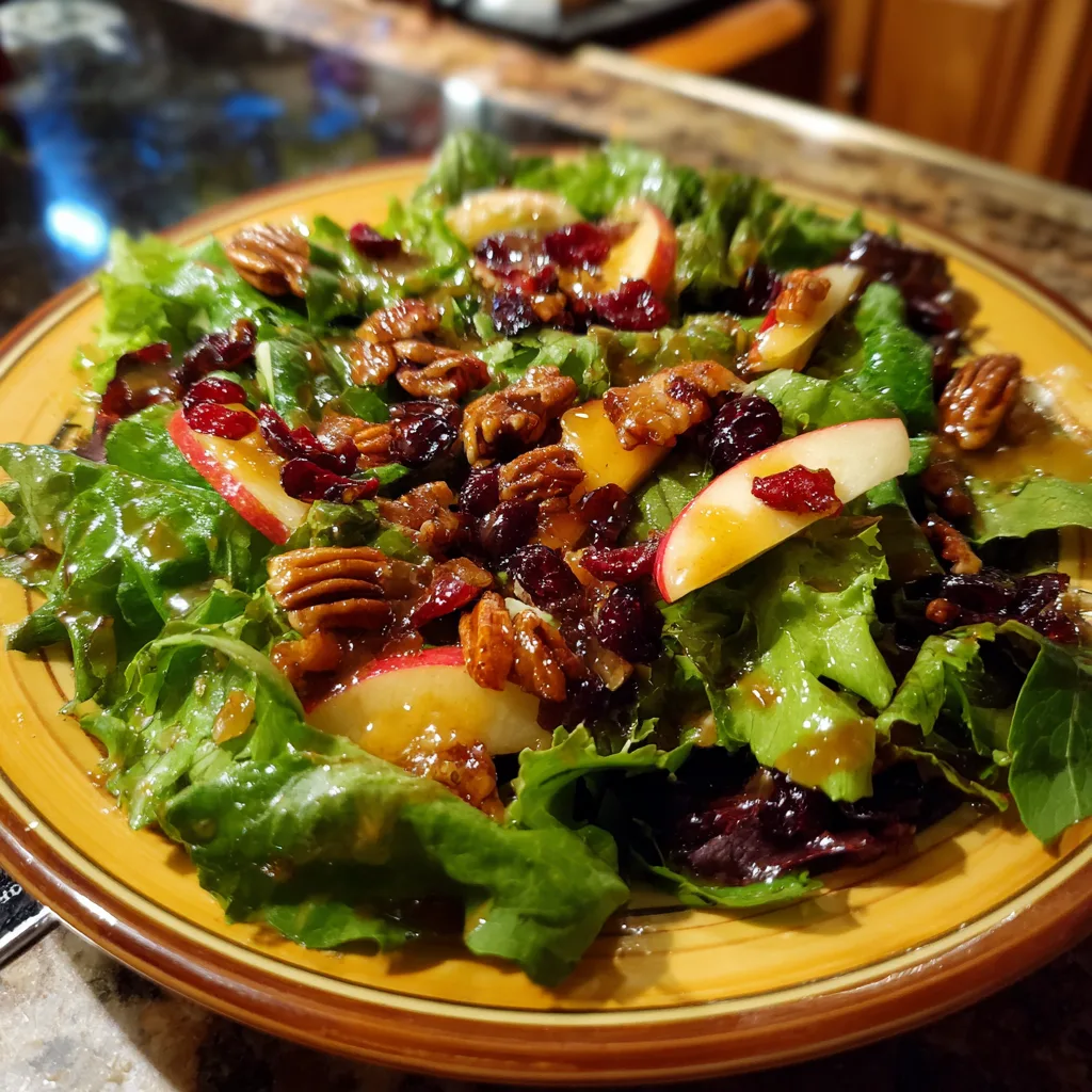 Apple Cranberry Pecan Salad: Sweet, Tart, & Nutty