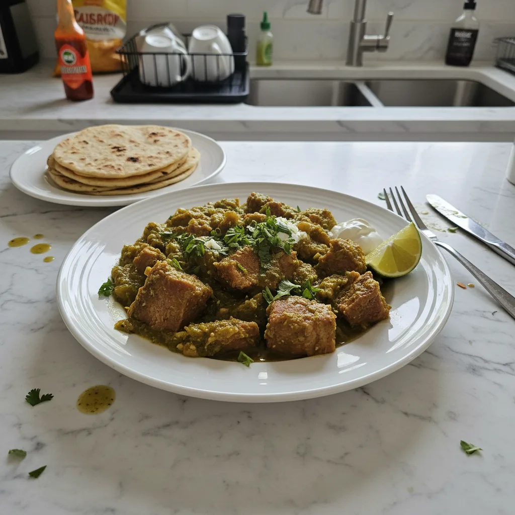 Authentic Slow-Cooked Pork Chile Verde: A Weekend Delight 4 Recipe image