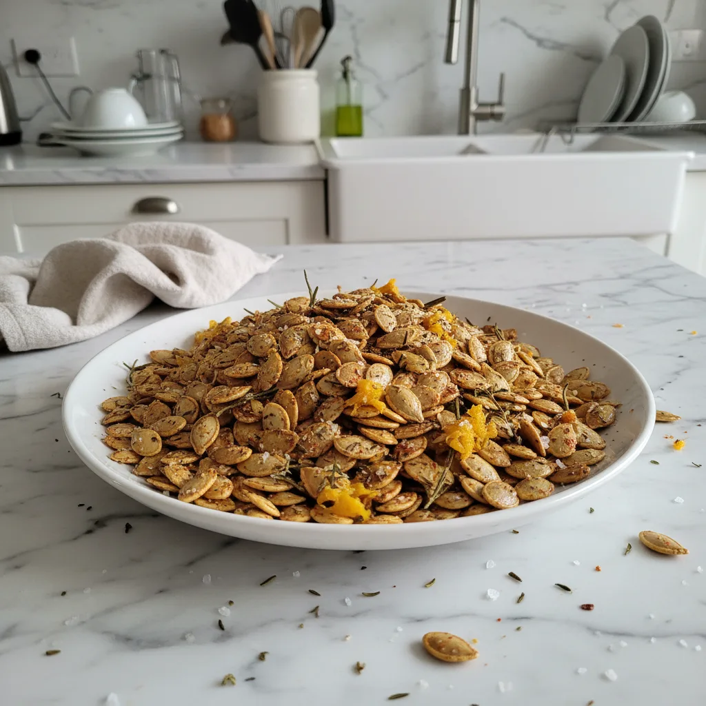 Crispy Baked Pumpkin Seeds: Savory Fall Snack Tradition