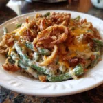 best southern green bean casserole for thanksgivin featured