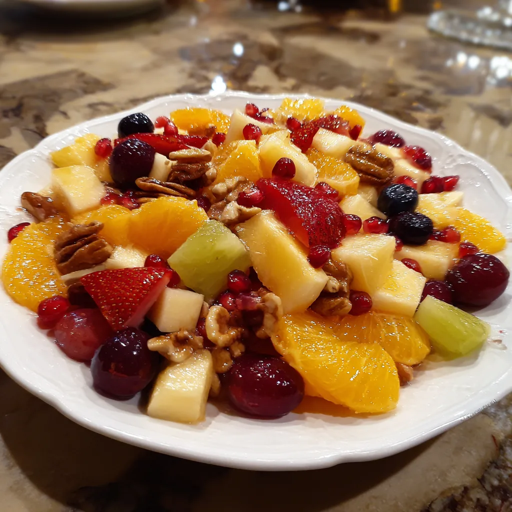 christmas fruit salad featured