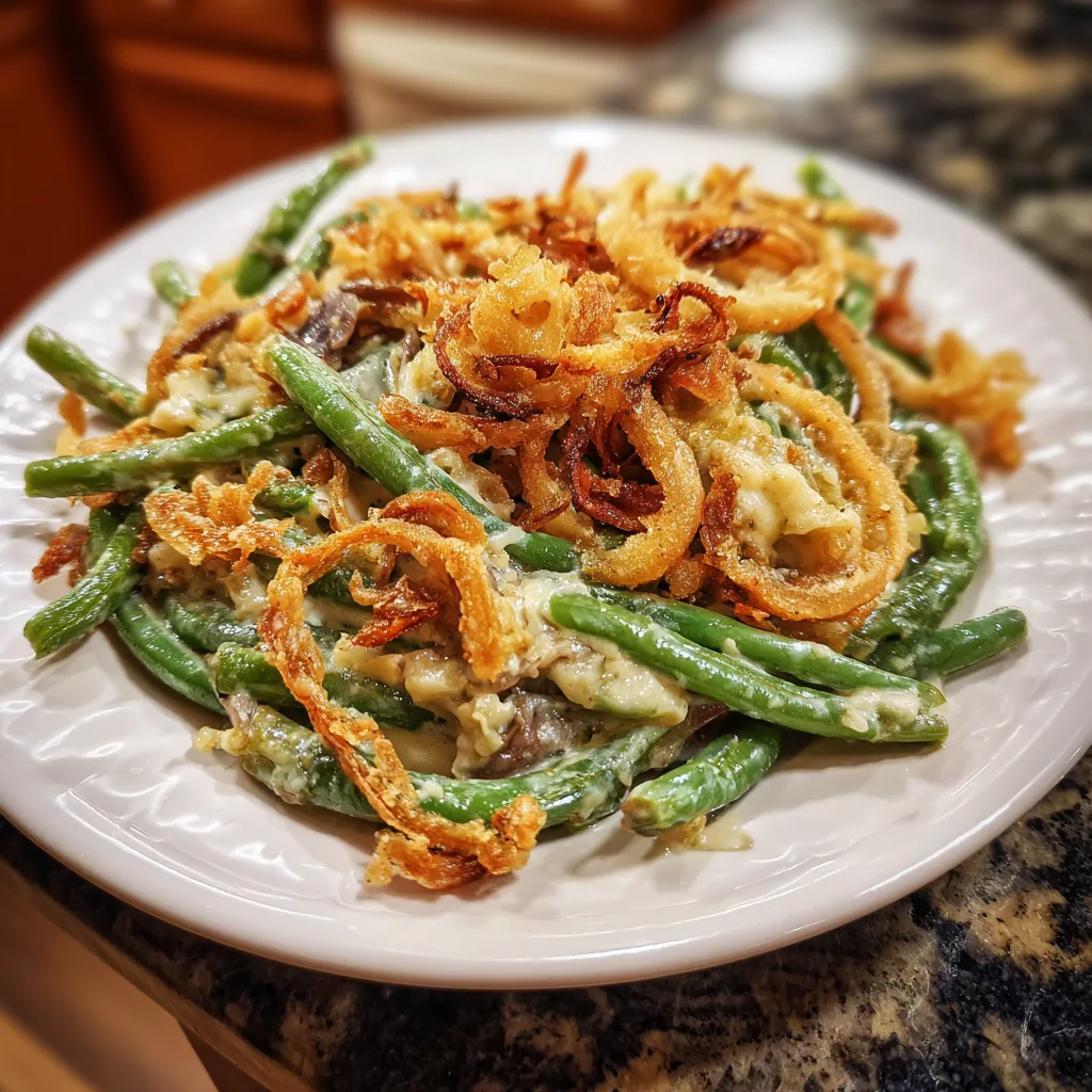 Homestyle Green Bean Casserole for Family Dinners 4 Recipe image