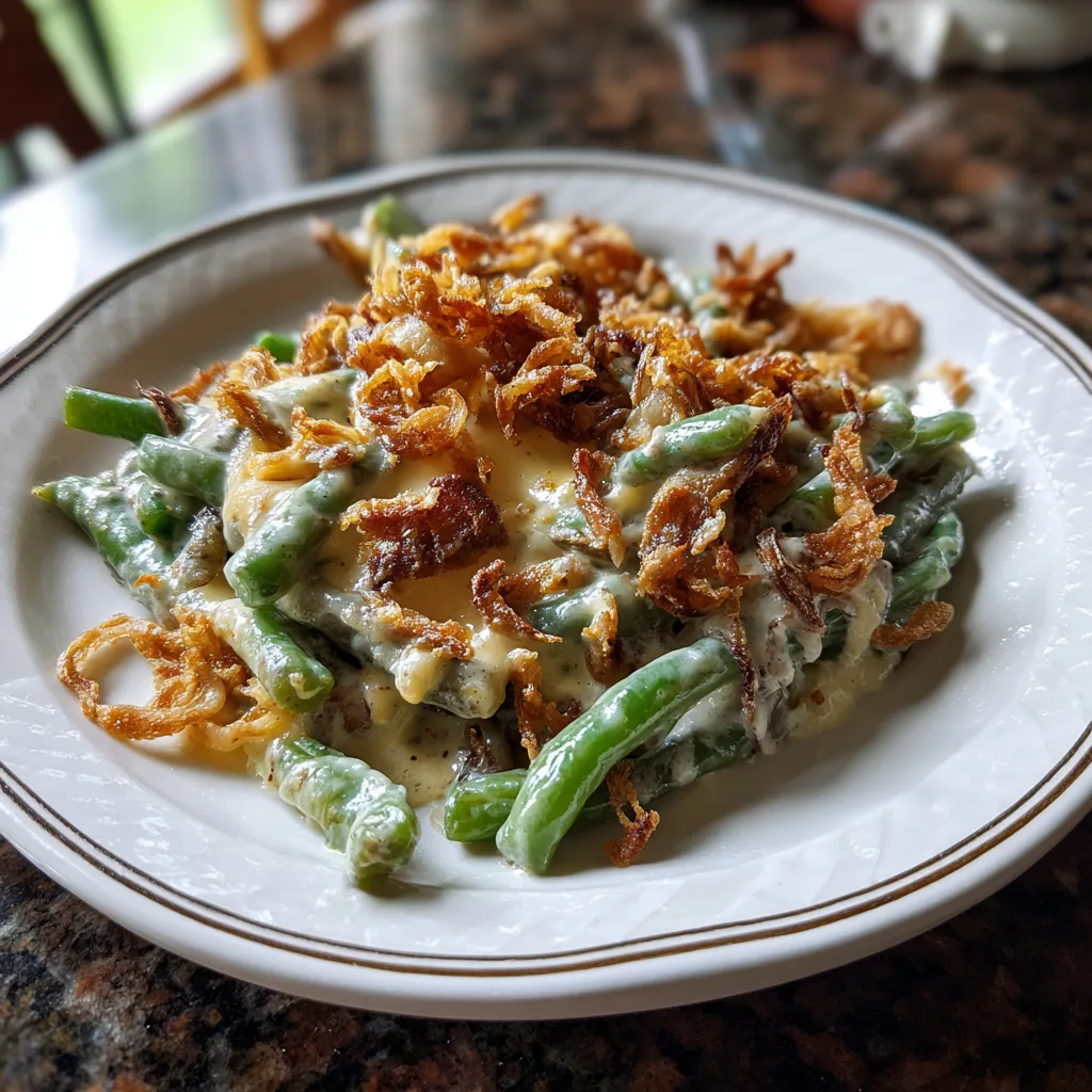 Homestyle Green Bean Casserole for Family Dinners 5 Recipe image