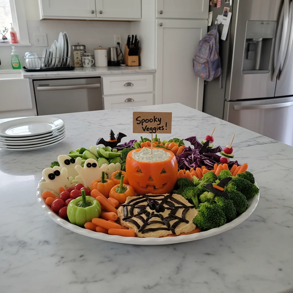 Halloween Veggie Tray: Simple, Creative & Healthy
