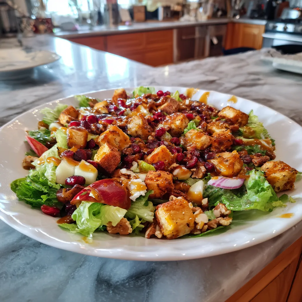 Vibrant Christmas Salad with Honey Mustard Dressing 5 Recipe image