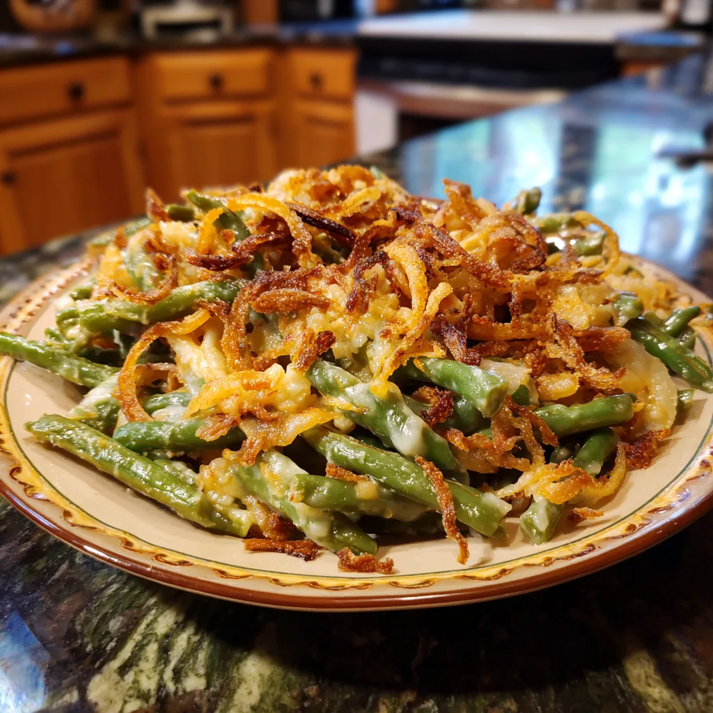 Easy Homemade Green Bean Casserole: Creamy, Crispy Delight 4 Recipe image
