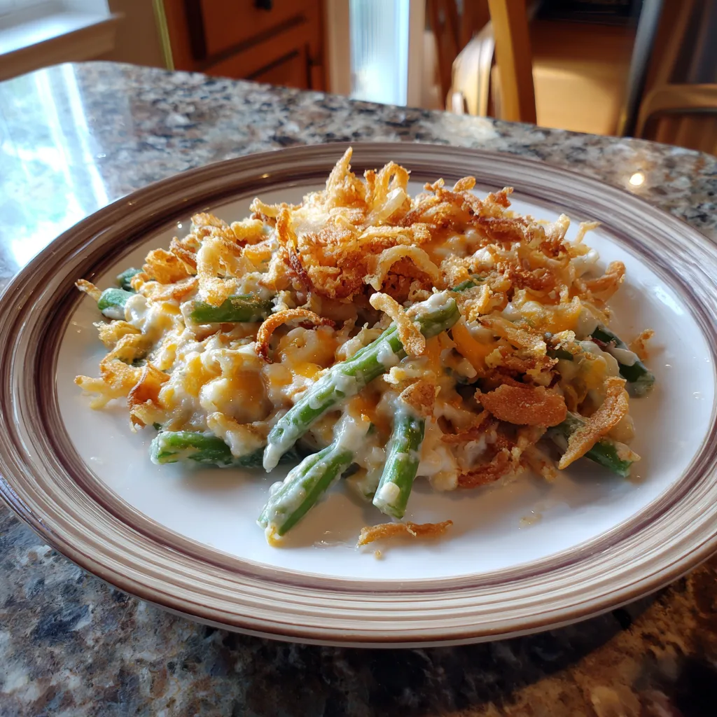 Easy Homemade Green Bean Casserole: Creamy, Crispy Delight 5 Recipe image