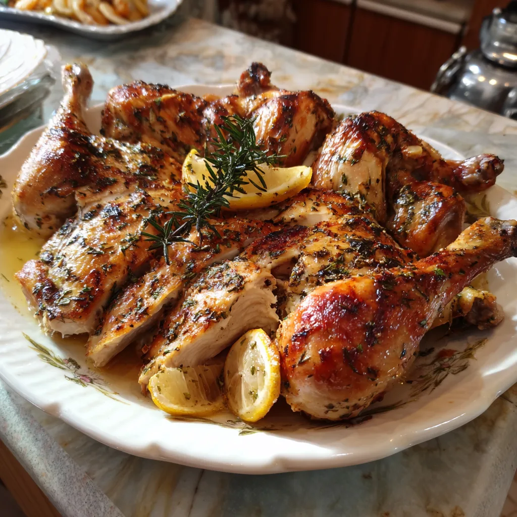 Easy Spatchcock Turkey with Zesty Lemon & Herbs 4 Recipe image