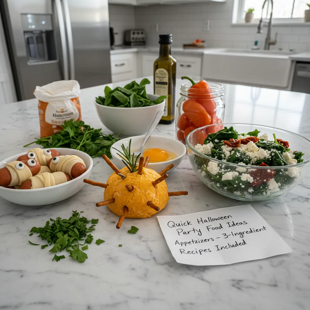 Quick Halloween Party Food Ideas Appetizers: Spooky Bites 5 Recipe image