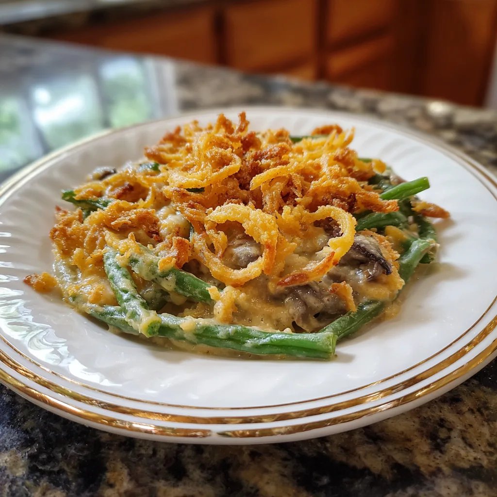 Homestyle Slow Cooker Green Bean Casserole: Oven-Free 4 Recipe image