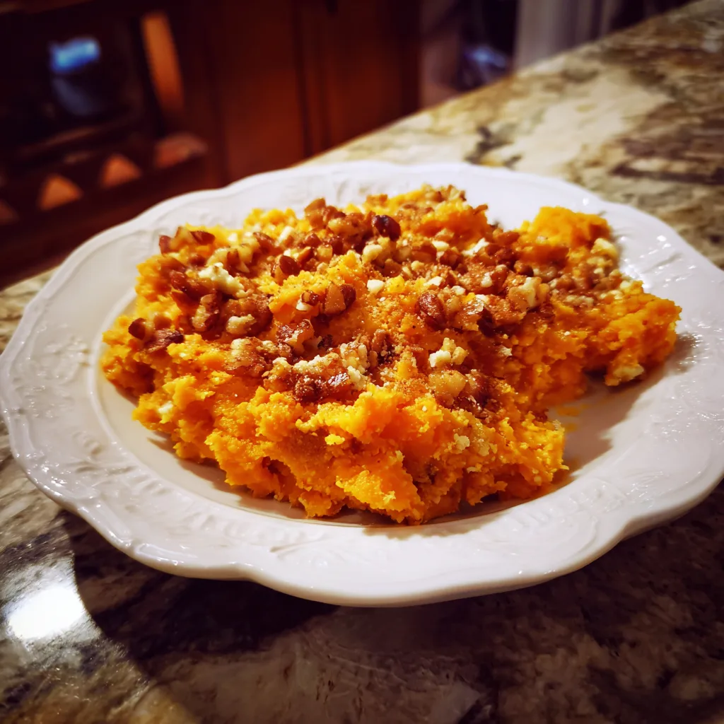 Homestyle Sweet Potato Casserole with Pecan Crunch 4 Recipe image